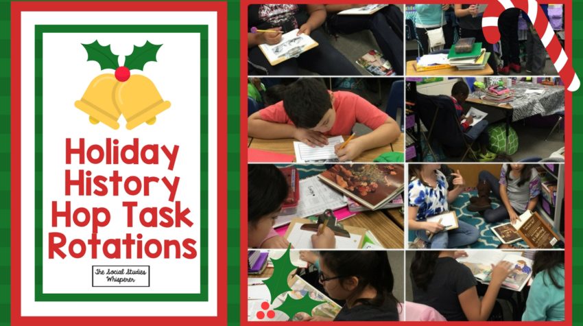 Holiday History Hop Task Rotations ssw