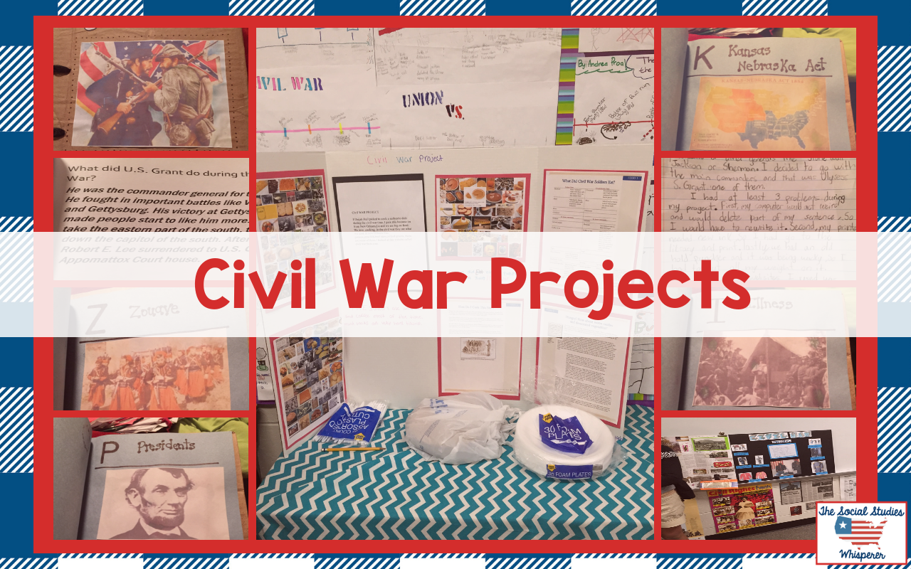 Salute to Social Studies with Civil War Projects!